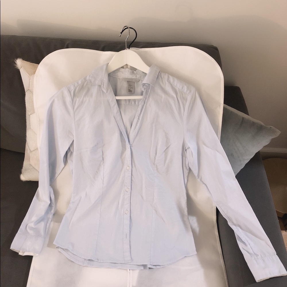 Pale Blue cotton shirt size S